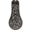 Small Glass Mirror Mosaic Bud Vase Home Tabletop Decor  Bulbous, Fancy Fast Ship