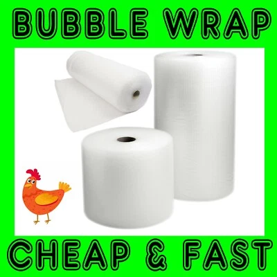 SMALL BUBBLE WRAP ROLLS AVAILABLE IN WIDTHS 300mm 500mm 750mm REMOVALS PACKAGING