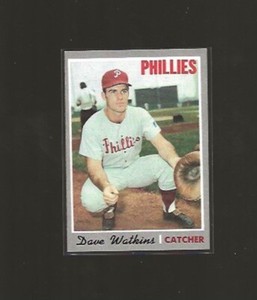 1970 TOPPS DAVE WATKINS #168 EX-EX+ MID-HIGHER GRADE