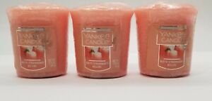 Yankee Candle - WHITE STRAWBERRY BELLINI SCENT VOTIVES Pack of 3 EACH 1.75oz NEW