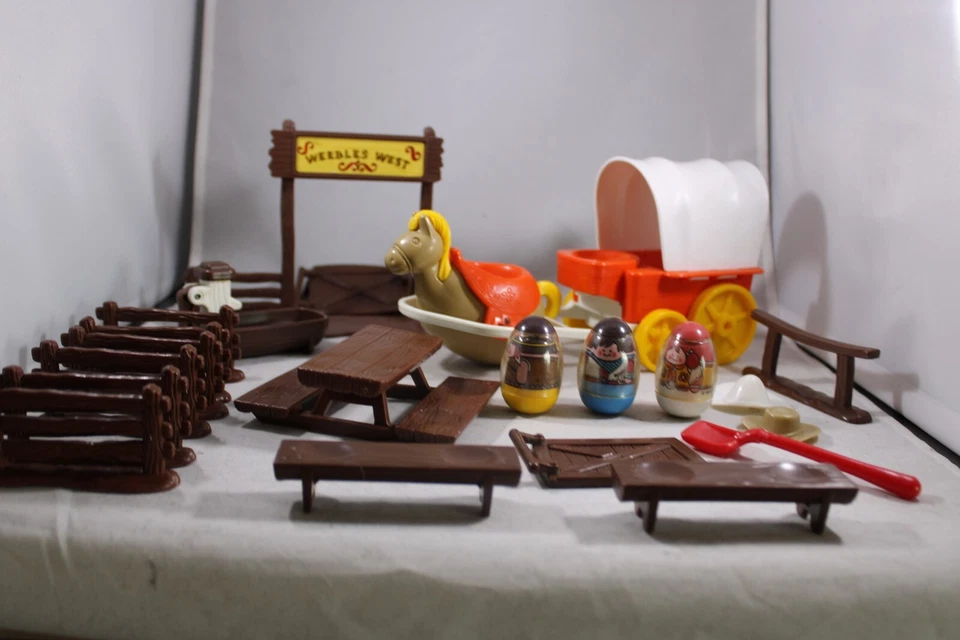 Hasbro Weebles 1974 West Cowboy Farm Ranch - Juego - Lote Foto 1 de 4