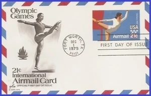 USA4 #UXC18 U/A ARTCRAFT FDC Olimpics (Gymnast) - Bild 1 von 1