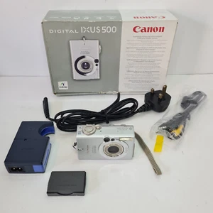 Cámara digital Canon IXUS 500 5MP en caja con accesorios - Imagen 1 de 21