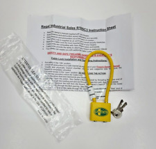 Mossberg Yellow Cable Gun Firearm Lock 30mm 2 Keys New Open Bag R10SC3