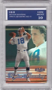 PEYTON MANNING ROOKIE CARD 1998 Flair RC Football GEM MINT 10 Colts Broncos BV$$ - Picture 1 of 1