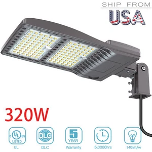 320W LED Shoebox Light Outdoor Large Area Parking Lot Tennis Court Light AC480V - Picture 1 of 12