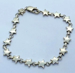 Tiffany & Co. Sterlingsilber Stern Kette Gliederarmband 7,75" Etui - Bild 1 von 8