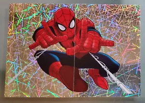 ⭐2 Card set⭐ Spider-Man 2014 MARVEL ULTIMATE SPIDERMAN SILVER PRIZM STICKERS  - Picture 1 of 20