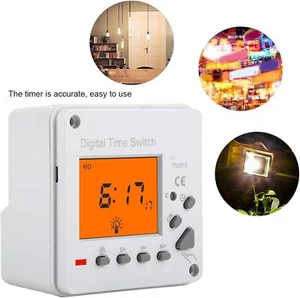 Elektronischer Timer Zeitschaltuhr Aufputz Digital Zeitschalter Programmierbarer - Bild 1 von 9