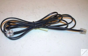 Telefonkabel 1,80 m RJ10 (6P2C) - Modularkabel 2-Polig NEU schwarz _k3 - Zdjęcie 1 z 4