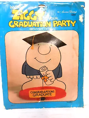 Vintage Unopened original ZIGGY Graduation Party Centerpiece 11 1/2" tall 1976 - Image 1 of 2