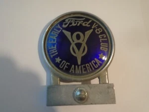 THE EARLY V8 FORD CLUB OF AMERICA CAR BADGE (3" Dia) vintage v8 motor ford - Picture 1 of 7