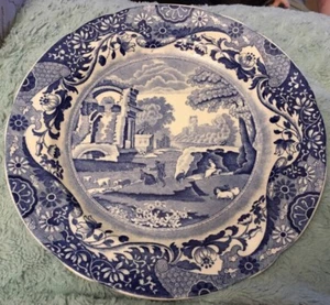 Spode Italian Design Blue & White Dinner Plate 27cm Diameter Blue Backstamp - Bild 1 von 4