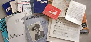LARGE MUSIC LOT EARLY 1920s 30s 40s vintage MUSIC SHEETS, BOOKS ASSORT. - Picture 1 of 4