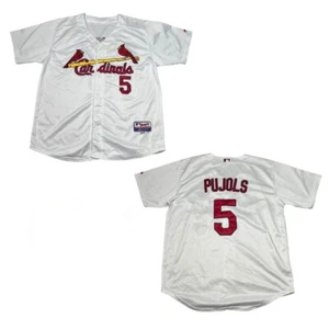 MLB St Louis Cardinals Albert Pujols 5 Baseball Trikot Majestic weiß Herren 52 2XL - Bild 1 von 6