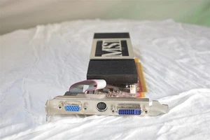 MSI GeForce 8400 GS NX8400GS-TD512EH Video Card PCie 512MB GDDR2 VGA S-Video DVI - Picture 1 of 1