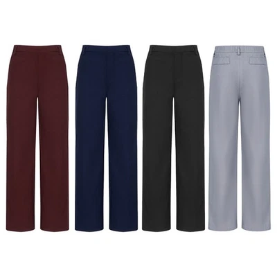 Kids Boys School Uniform Pants Formal Suit Trousers Straight Pants Party Pants - Image 1 of 3