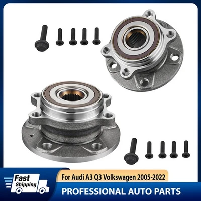 513253 2 piezas buje de cojinete de rueda delantera para Audi A3 Quattro Q3 TT 2012-2018 con ABS Foto 1 de 4