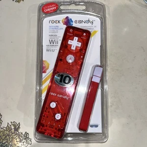 Nintendo Wii Red Rock Candy Wii controller gestuale e nunchuk rosso - Foto 1 di 4