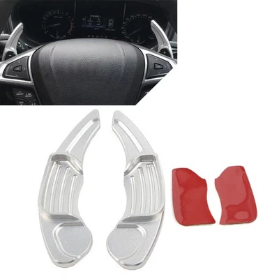 for Ford Fusion Silver Steering Wheel Shift Paddle Shifter Extension - Image 1 of 4