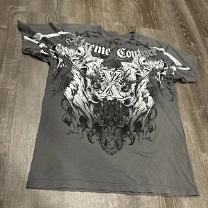 Camisa de Colección Xtreme Couture Para Hombres Grande 22x27.5 Reaper Y2K Affliction Tapout - Imagen 1 de 13