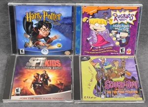 Lot 4 Kids PC/Mac Games Harry Potter Rugrats Scooby-Doo Spy Kids Windows - Picture 1 of 7