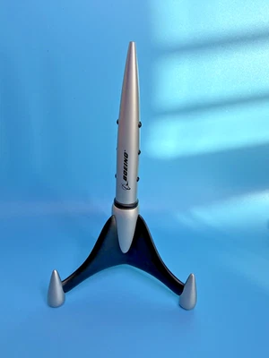 Bolígrafo de metal fundido a presión Boeing Rocket Ship vintage usado Foto 1 de 4