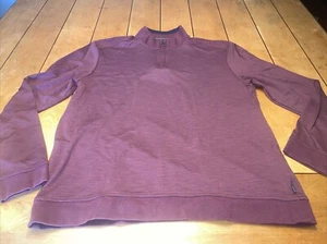 Ted Baker 1/4 Zip Sweater Pullover Burgundy Size 6 Long Sleeve. - Picture 1 of 19