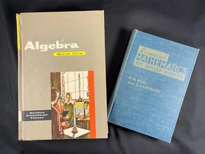Vintage Math Textbooks — Algebra 1 & Essential Math for Skilled Workers — 1960 - Picture 1 of 18