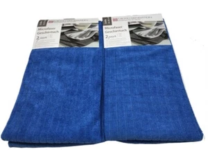  Micro Sensation Microfaser Geschirrtuch Handtuch 65x45cm - 4er Blau - Bild 1 von 2