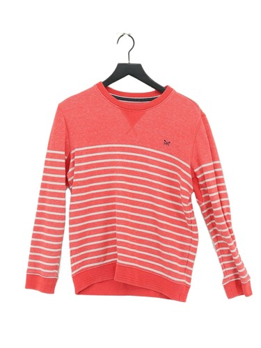 VETEMENTS Crew Clothing Women's Hoodie S Multi Striped Cotton with Polyester Pullover