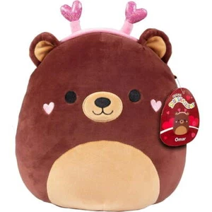 "Venda para la cabeza corazón de oso marrón OMAR 16"" Squishmallows juguete de peluche 2024" - Imagen 1 de 1