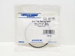 68-0195 McCord Gaskets - Water Pump Mounting Gasket Fits Pontiac - Picture 1 of 2
