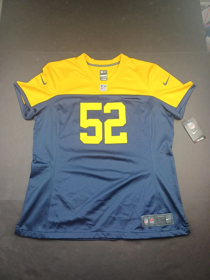 Camiseta deportiva Nike para mujer Nike On Field Green Bay Packers XL de Clay Matthews #52 nueva con etiquetas Foto 1 de 4