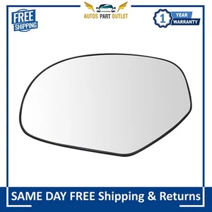 New Manual Mirror Glass Driver LH For 2007-2014 Chevy Silverado GMC Sierra - Foto 1 di 3