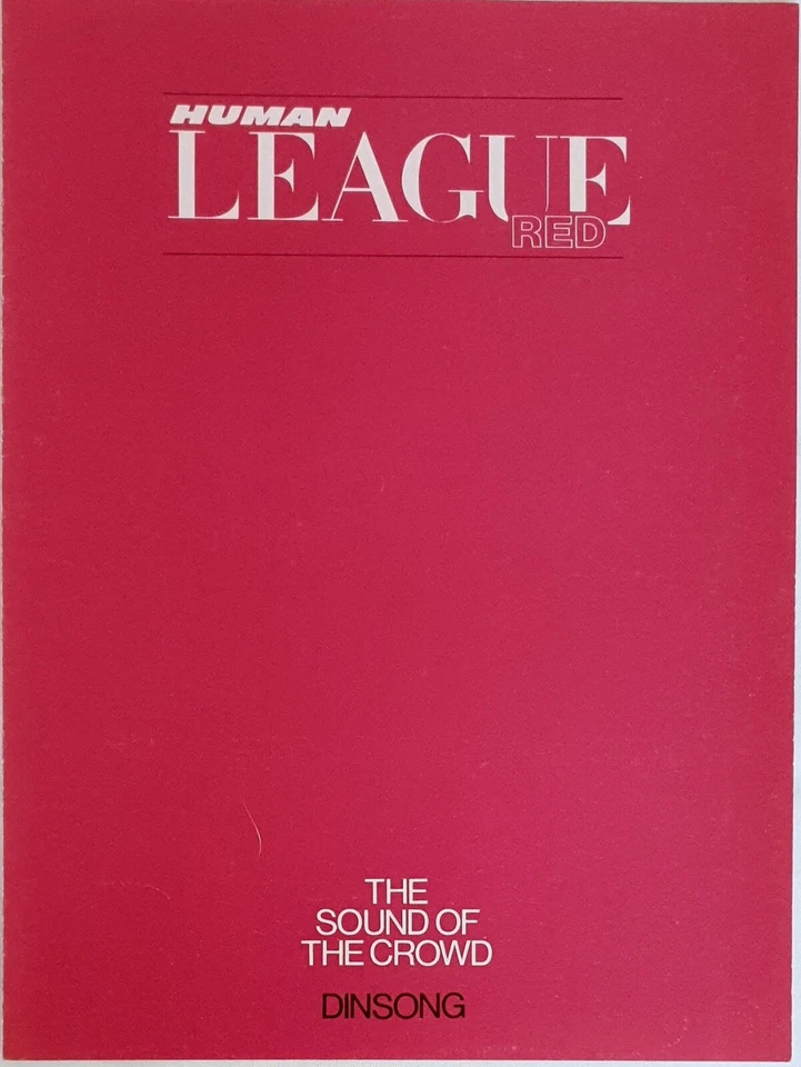 The Human League-Sound Of The Crowd-1981 Partituras Originales del Reino Unido-¡Mega Raras! Foto 1 de 1