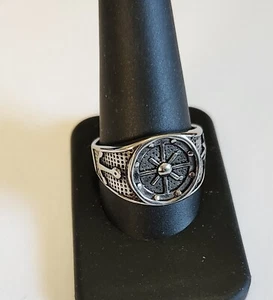 Anillo de acero inoxidable temático náutico para hombre - talla 11 - nuevo - Imagen 1 de 5