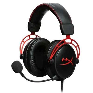 HyperX Cloud Alpha Wired Over-Ear Gaming Headset, Red - Picture 1 of 2