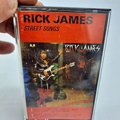 RICK JAMES STREET SONGS Cassette Tape 1981 Funk Soul Rare Foto 1 de 3