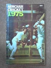 Armchair Cricket 1975 Paperback Book The Cheap Fast Free Post