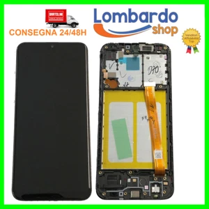 DISPLAY LCD PER SAMSUNG GALAXY A20E CON FRAME SM-A202 SM-A202F VETRO SCHERMO - Foto 1 di 1