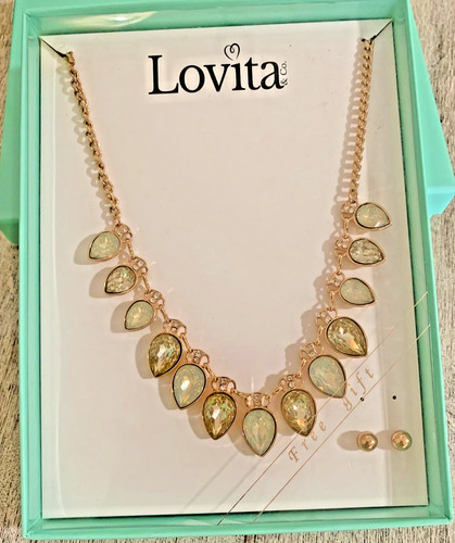 VETEMENTS Lovita & Co Set Collana Dichiarazione Lacrime Oro 18