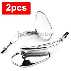 Motorcycle Chrome Rear View Mirrors For Harley Davidson Super Glide Road King