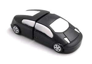 Auto Sportwagen Fahrzeug PKW Schwarz USB Stick Flash Drive 8GB 16GB 32GB 64GB - Picture 1 of 3