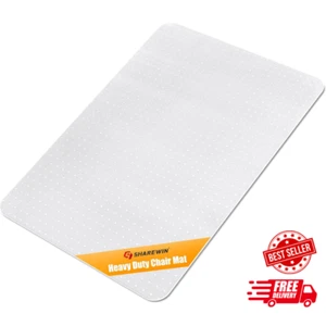 Office Chair Mat for Carpet - Shipped Flat, Heavy Duty Anti-Slip Under Desk P... - Picture 1 of 12
