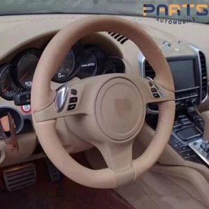 OE Authentic Leather Steering Wheel Protective Cover for Porsche 2009-13 Cayman - Picture 1 of 12