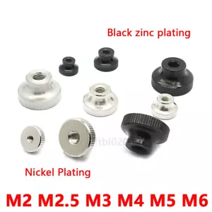 Tuercas para pulgar moleteadas de acero al carbono M2 M3 M4 M5 M6 de alto tipo de agarre de mano - Imagen 1 de 5