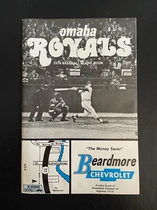 1974 Omaha Royals Minor League Baseball Scorekarte Programm George Brett - Bild 1 von 1