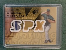 2007 UD SPx James Shields Winning Materials 4 Color G-W Jersey Patch Card #74/99