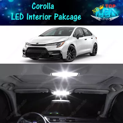 Kit paquete luces LED interiores blancas para Toyota Corolla 2003 - 2020 2021 2022 Foto 1 de 4